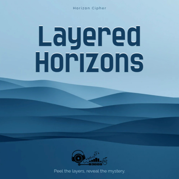Plantilla de Slate Blue Layered Horizon Matte Texture Mysterious ...