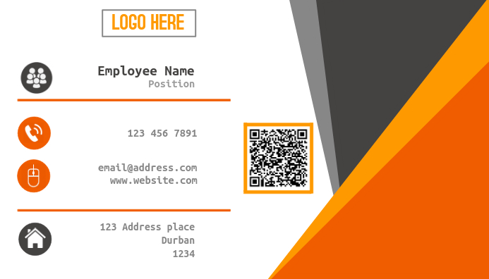 Sleek Professional Business Card Template Postermywall