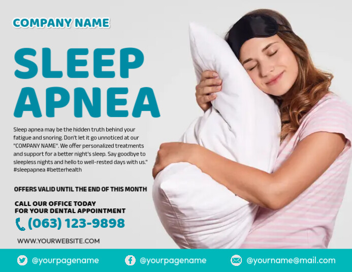 Cpap Mask Example Poster Sleep Apnea Template | PosterMyWall
