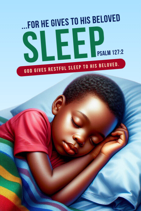 Sleep Poster template