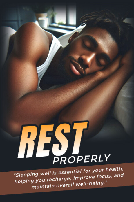 Sleep Poster template