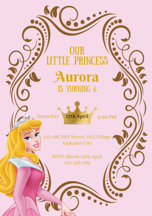 Sleeping Beauty Crown Template