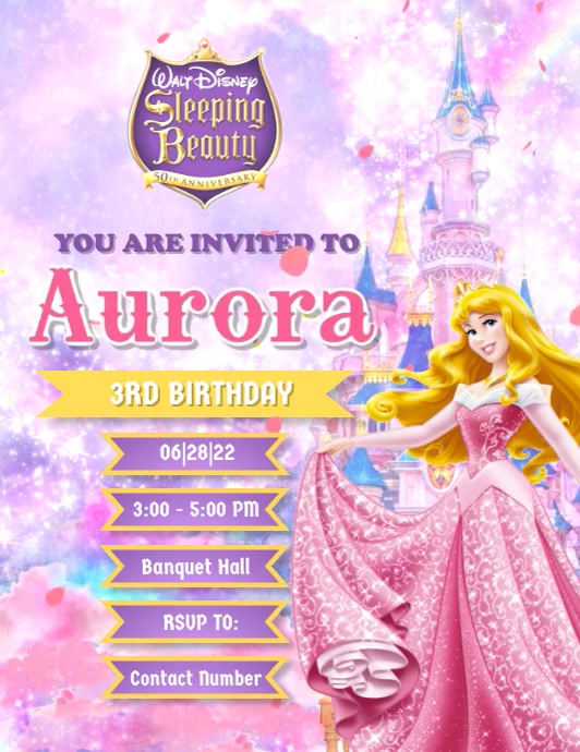 Sleeping Beauty Template | PosterMyWall