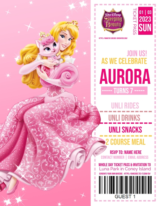 Sleeping Beauty Template | PosterMyWall