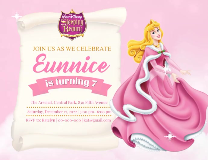 Sleeping Beauty Template | PosterMyWall