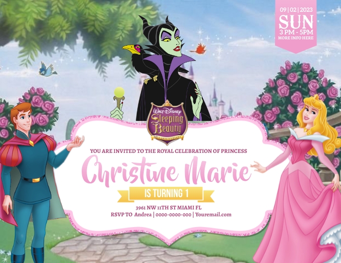 Sleeping Beauty Template | PosterMyWall