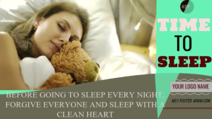 Yellow SLEEPING TO BED YouTube Thumbnail Template