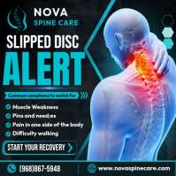 Slipped Disc Awareness Instagram-Beitrag template