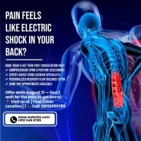 Slipped Disc Pain Relief and Recovery Guide Instagram Post template