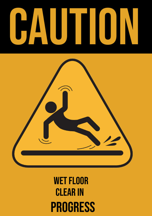 slippy caution A4 template