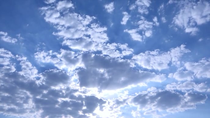 Slow sky clouds video meeting zoom background Презентация (16 : 9) template