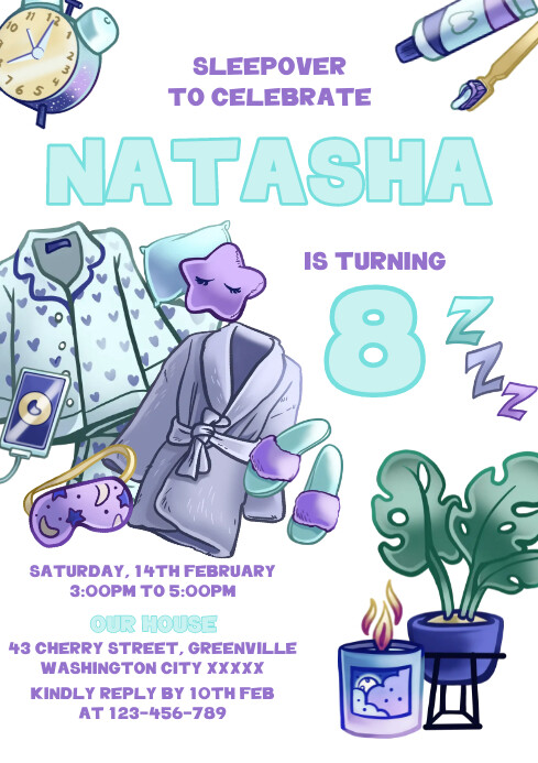 Slumber Party Template PosterMyWall