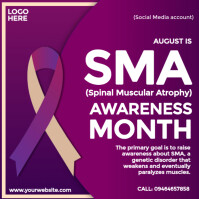 SMA Awareness Month Instagram-opslag template