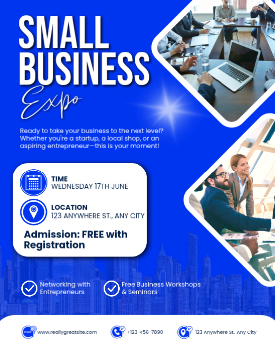 Small Business Expo Growth And Networking Event Template | PosterMyWall