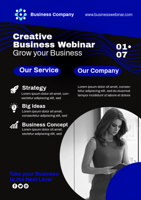 SMALL BUSINESS FLYER A4 template