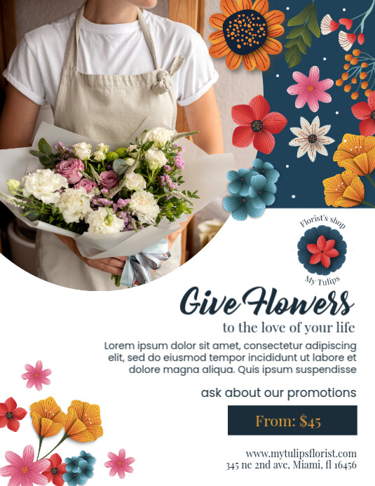 Small Business Flyer template Folheto (US Letter)