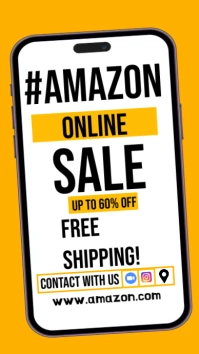 small business flyers,online sale flyer Instagram-verhaal template