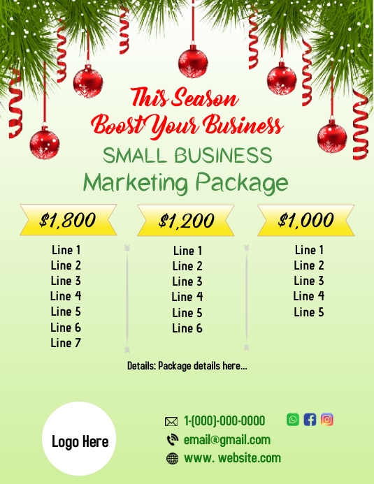 Small Business Package Template | PosterMyWall