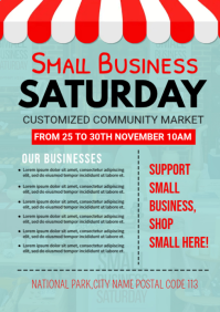 Small business saturday,event,retail A5 template