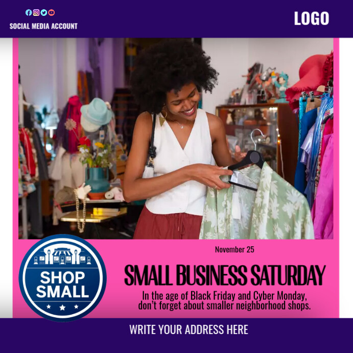 small business saturday Template | PosterMyWall