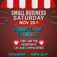Brown Small Business Saturday Instagram Post Template