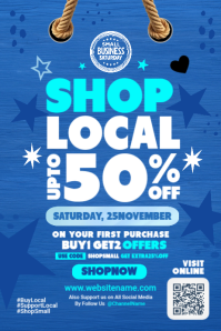Small Business Saturday Sale Template Poster
