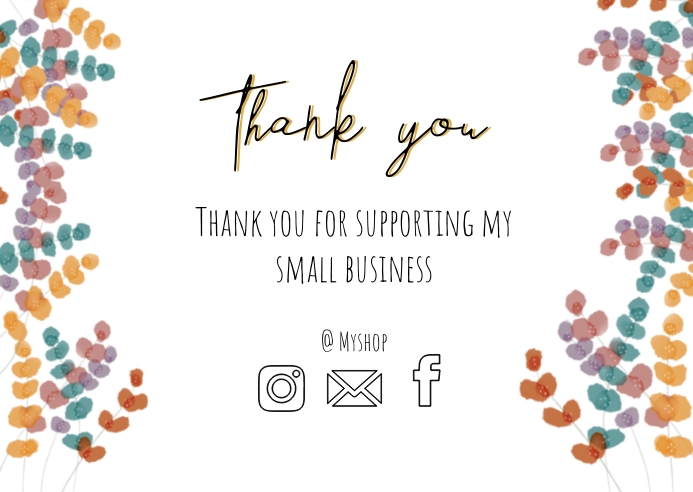 Lush Small Business Thank You Cards Background for Mobile Lush Small Business Thank You Cards Background for Mobile