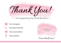 Small Business Thank You Card Postkarte template