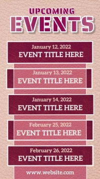 Small business upcoming events digital flyer Digitale Vertoning (9:16) template