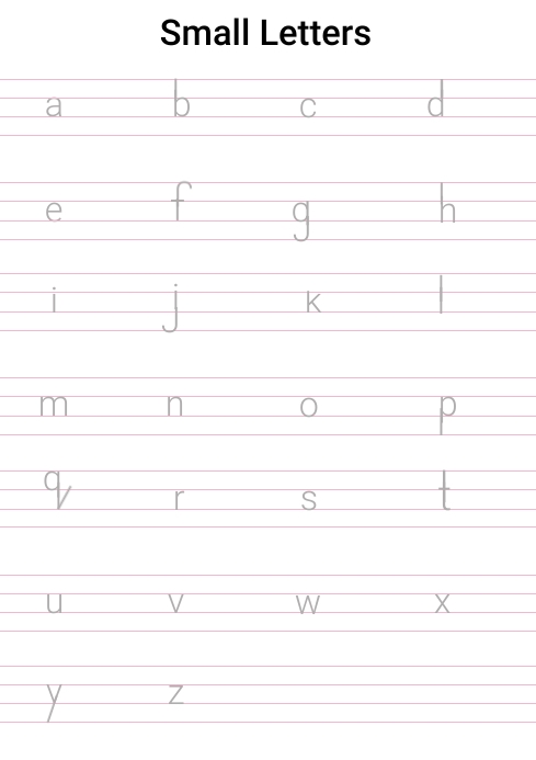 school Small Letters Template | PosterMyWall