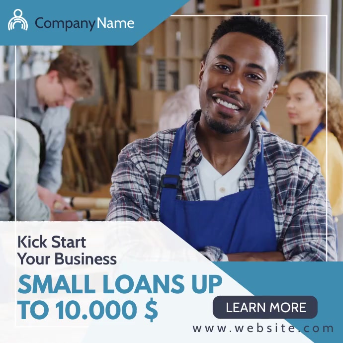 small loans instagram post banner advertiseme template