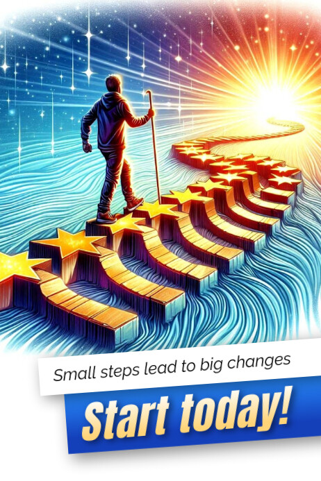 Copy of small steps | PosterMyWall