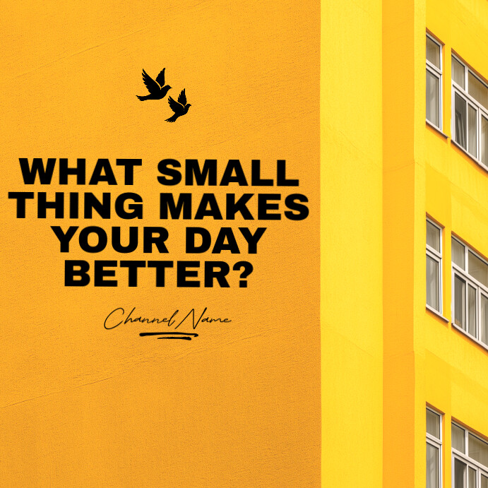 Copy of Small Thing Inspiring Post Template | PosterMyWall