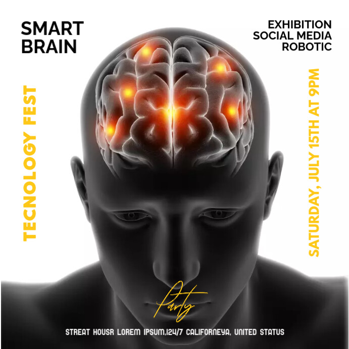 Smart Brain Template | PosterMyWall