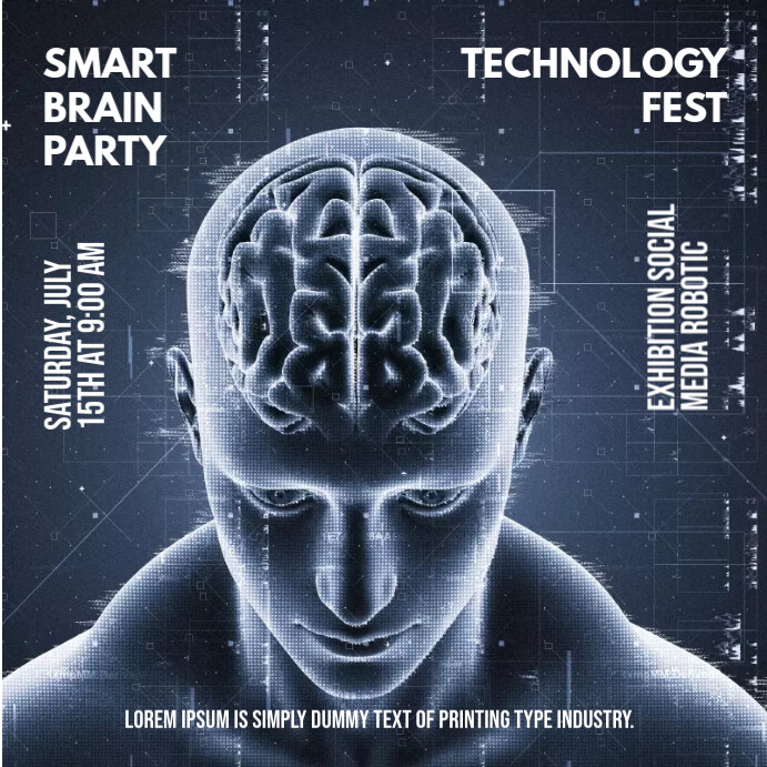Smart Brain Template | PosterMyWall