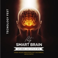 Smart Brain โพสต์บน Instagram template