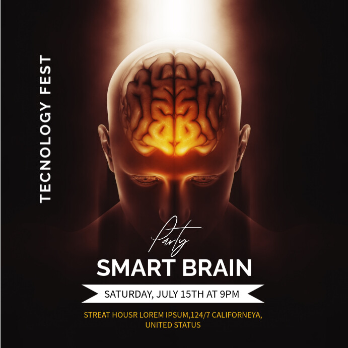 Smart Brain Template | PosterMyWall