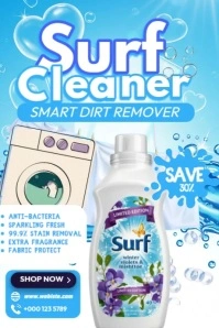 Smart Clean, Fresh Living Today Плакат template