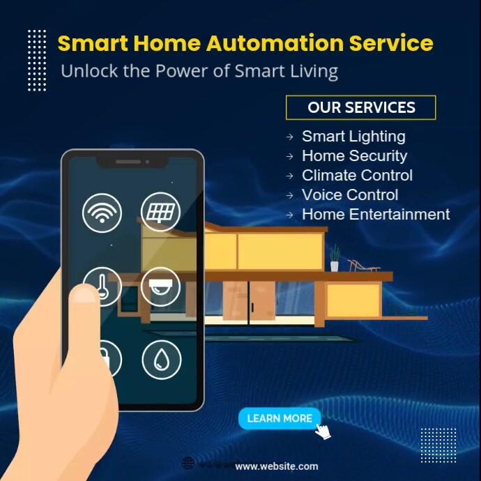 smart home automation service Template | PosterMyWall