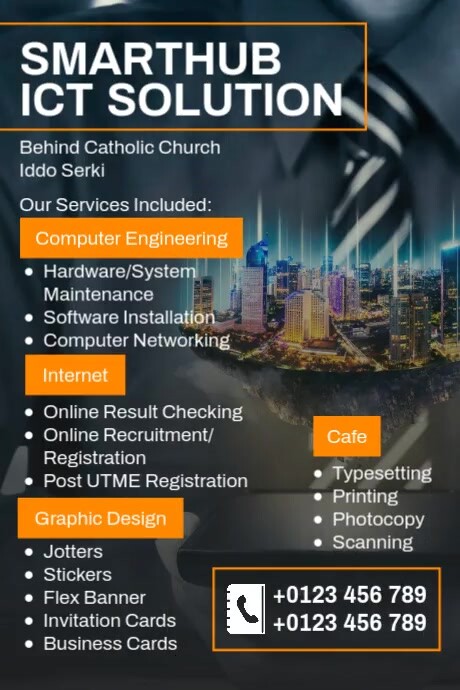 Smart Hub ICT Solution Template | PosterMyWall