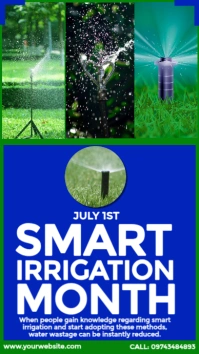 Smart Irrigation Month Template Instagram-verhaal