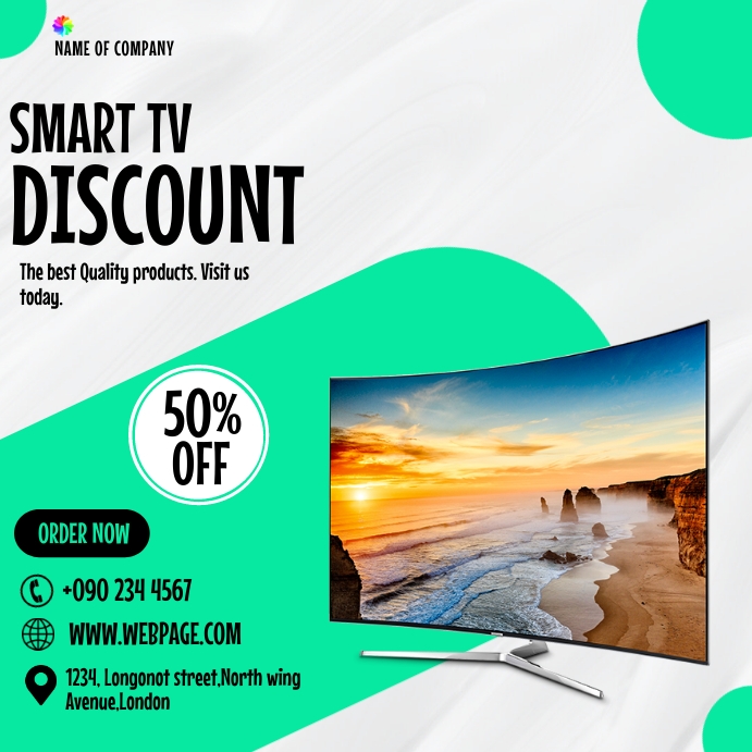 SMART TV DISCOUNT Template | PosterMyWall