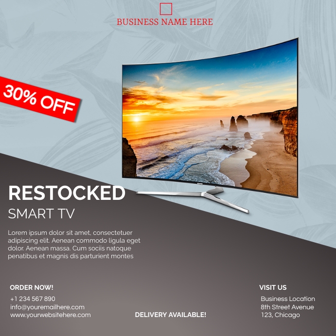 Smart Tv Flyer Template PosterMyWall