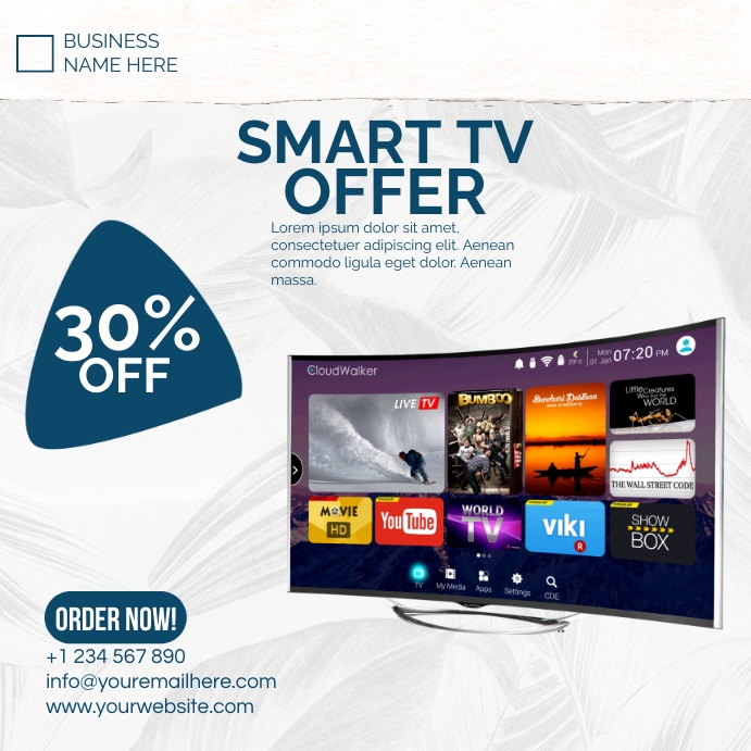 smart tv offer Template | PosterMyWall