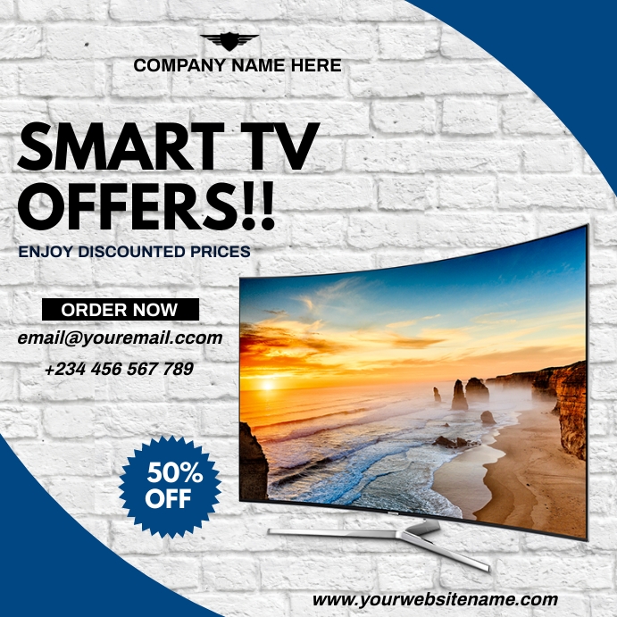 smart tv sale Template PosterMyWall