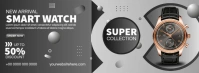 Smart Watch Ads Fotografia de capa do Facebook template