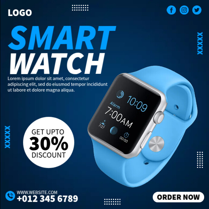 Smart Watch Ads Template | PosterMyWall
