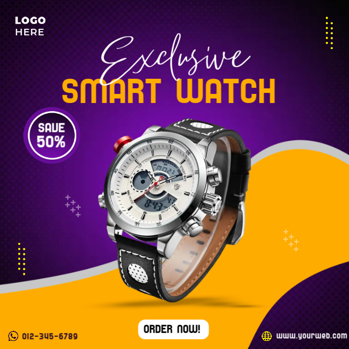 Smart Watch Instagram Post template