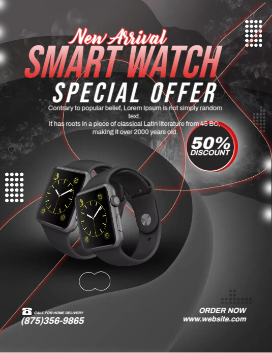 Offer Watch Copy of Smart Watch Offer | PosterMyWall