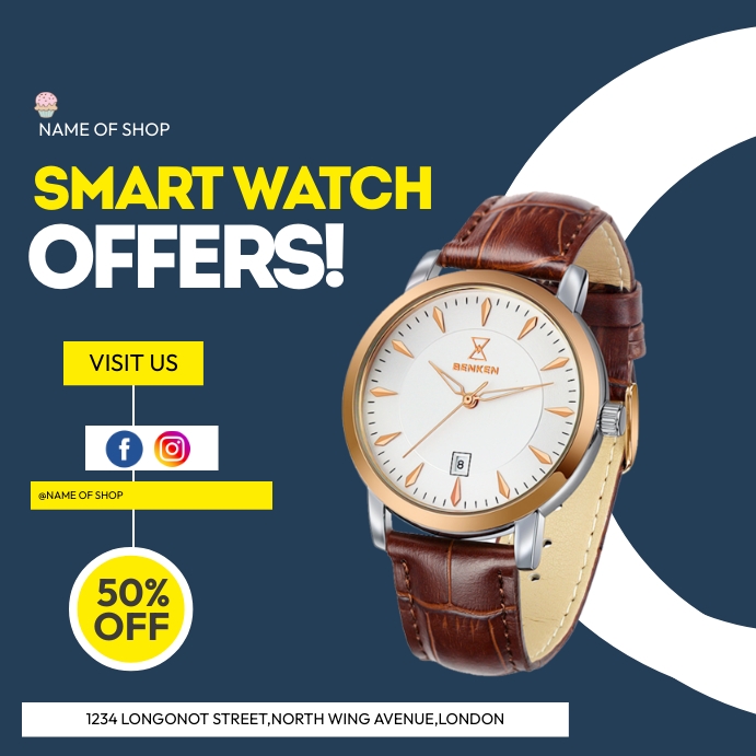 Offer Watch SMART WATCH OFFERS Template | PosterMyWall
